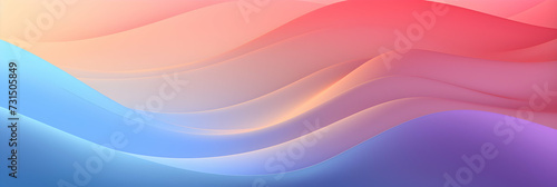 Blue and pink gradient wave background, textured wallpaper, panoramic web header