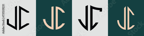 Free Download Creative simple Initial Letters JC Logo Designs Bundle. - GFXLoad