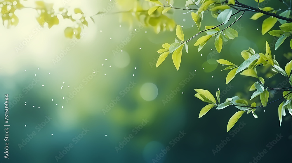 Spring season, vibrant green background Spring season, vibrant green background