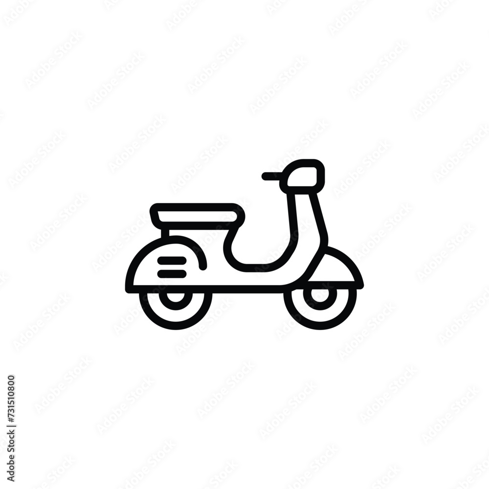 Motorcycle icon vector Motorcycle icon vector