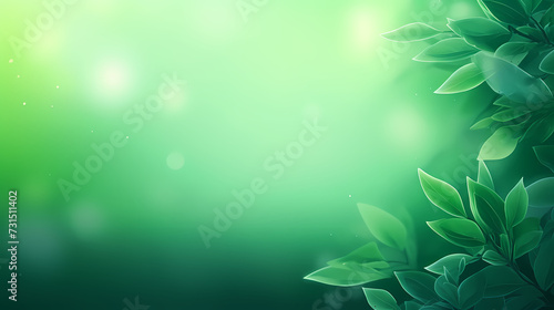 Spring season, vibrant green background