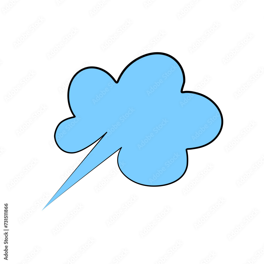 Doodle Whooshing Clouds 