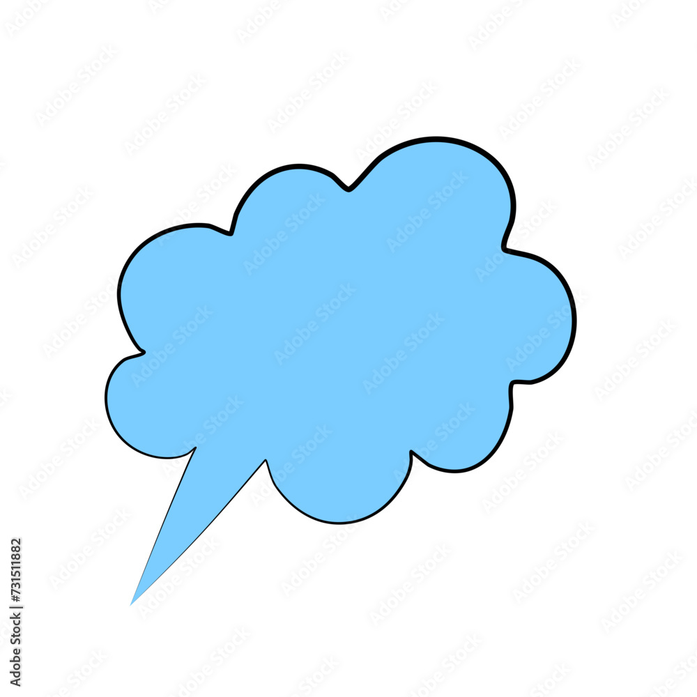 Obraz premium Doodle Whooshing Clouds 