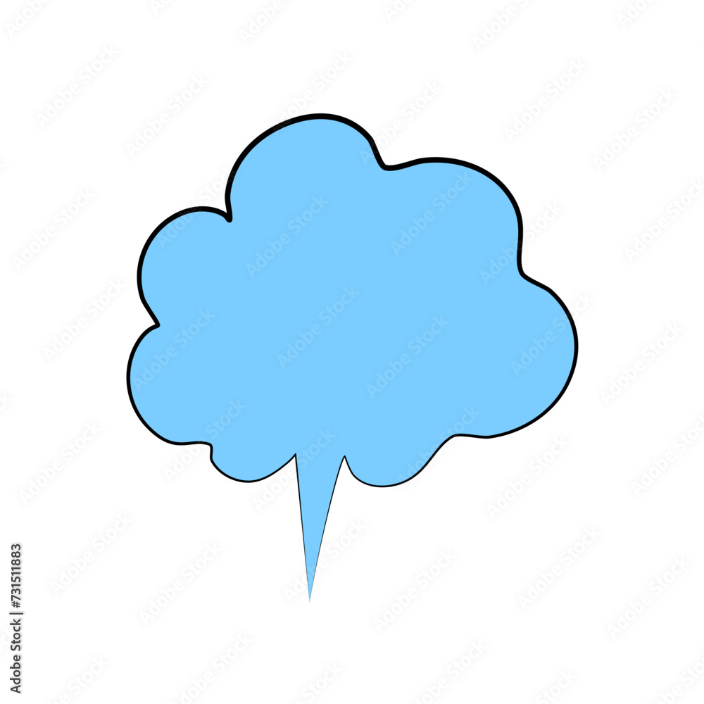 Obraz premium Doodle Whooshing Clouds 