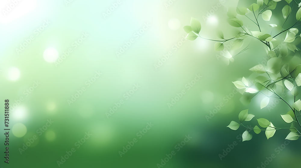 Spring season, vibrant green background Spring season, vibrant green background