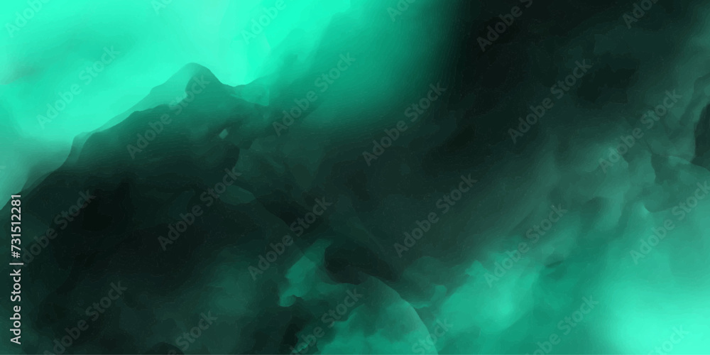 Mint Black powder and smoke vapour smoke cloudy.overlay perfect spectacular abstract dreamy atmosphere.abstract watercolor vector desing,dirty dusty,horizontal texture empty space.
