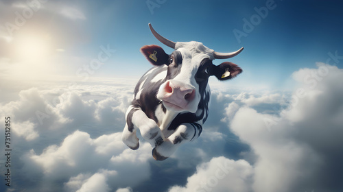 Unbelievable Sight: Cow Spotted Soaring High in the Sky
