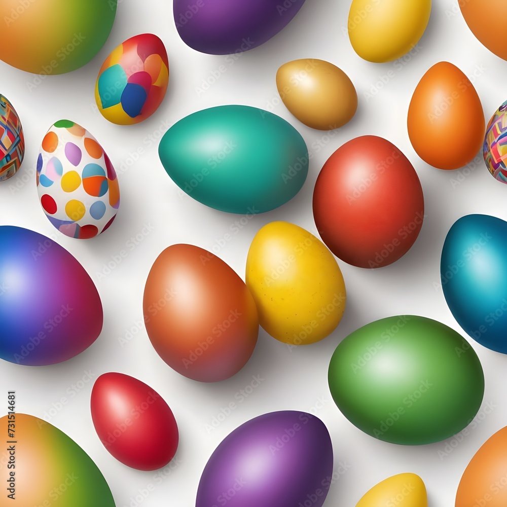 Happy Easter. Color Easter egg in medical face mask on white background. Vector illustration 