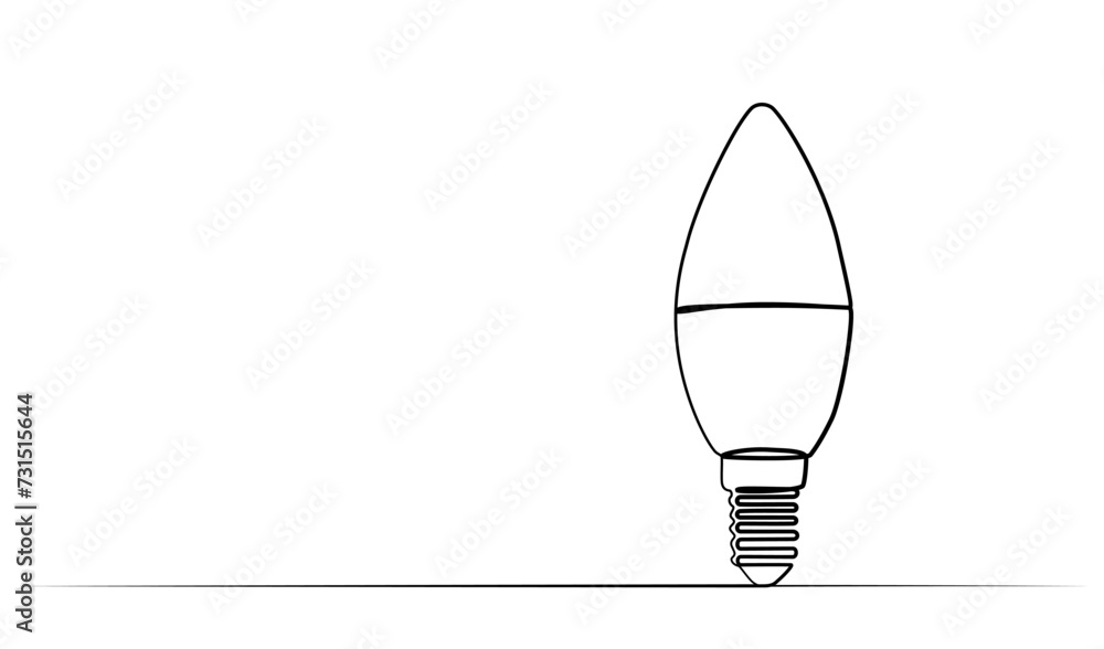 continuous drawing of a lamp with one line. continuous drawing of a lamp with one line.