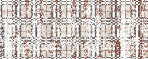 Modern vintage effect fabric texture print rug tye die retro rug, flooring, weaving pattern Plaid check design for carpet,  blanket digital weaving Ikat boho vintage vintage decor textile design .