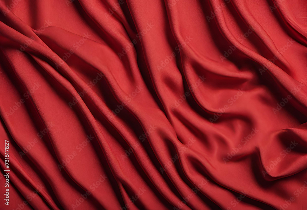 Luxury red satin fabric cloth abstract background, Red fabric texture background Luxury red satin fabric cloth abstract background, Red fabric texture background
