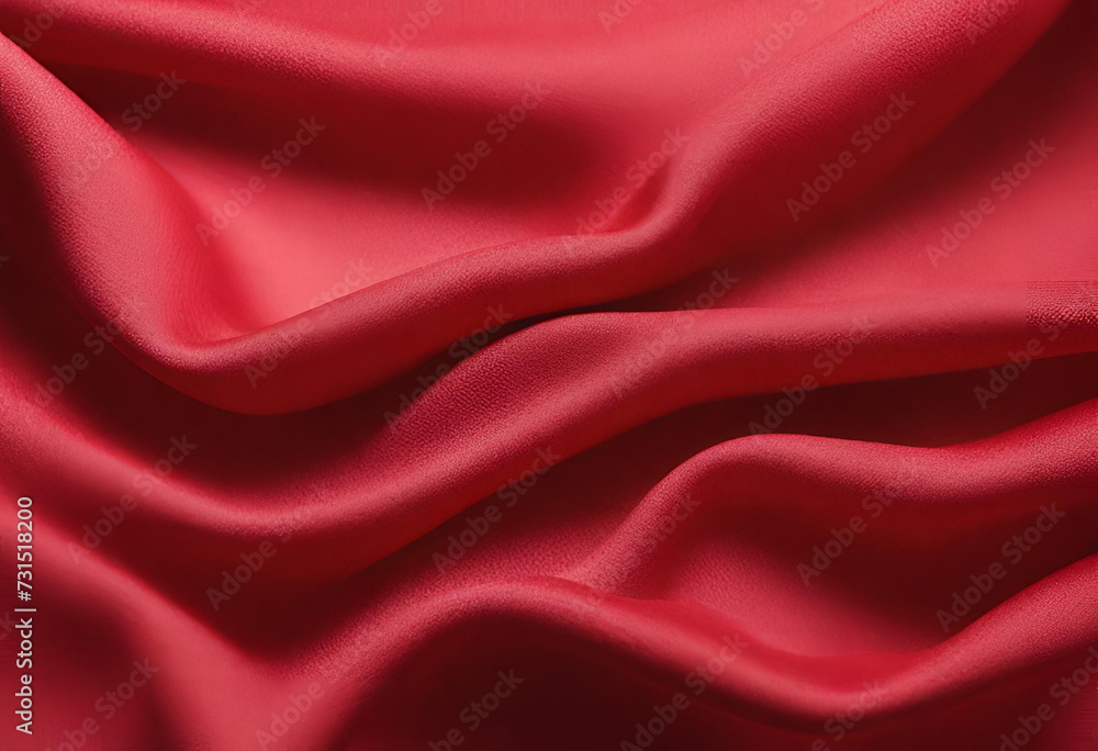 Luxury red satin fabric cloth abstract background, Red fabric texture background Luxury red satin fabric cloth abstract background, Red fabric texture background