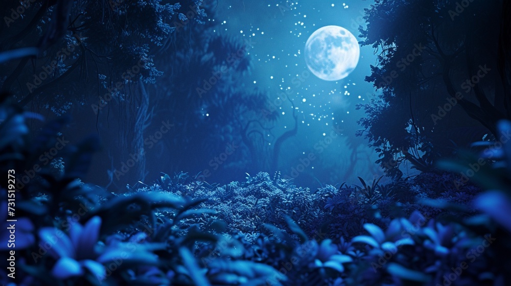 Enchanting Moonlit Grove Create a captivating animated forest scene bathed in the soft glow of moonlight. Enchanting Moonlit Grove Create a captivating animated forest scene bathed in the soft glow of moonlight.