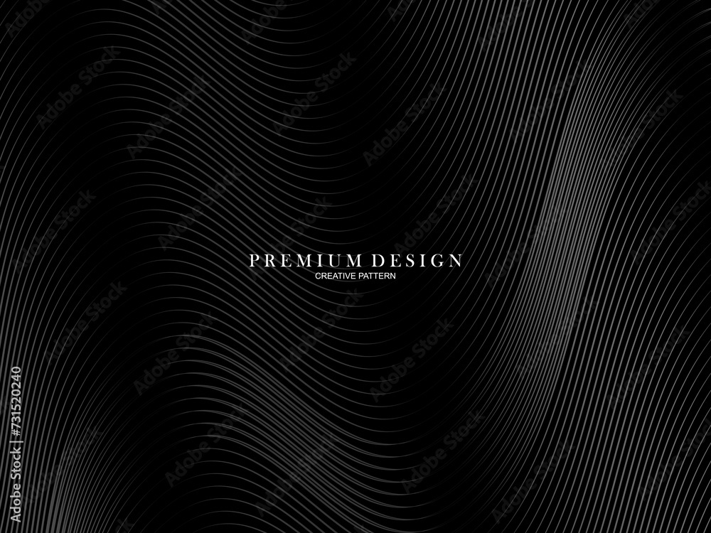 Abstract curved Diagonal Striped black Background. Vector slanted curved, waving lines pattern. New style for business design with dark colors. Abstract curved Diagonal Striped black Background. Vector slanted curved, waving lines pattern. New style for business design with dark colors.