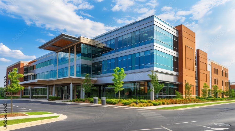 Modern Hospital Building Modern Hospital Building