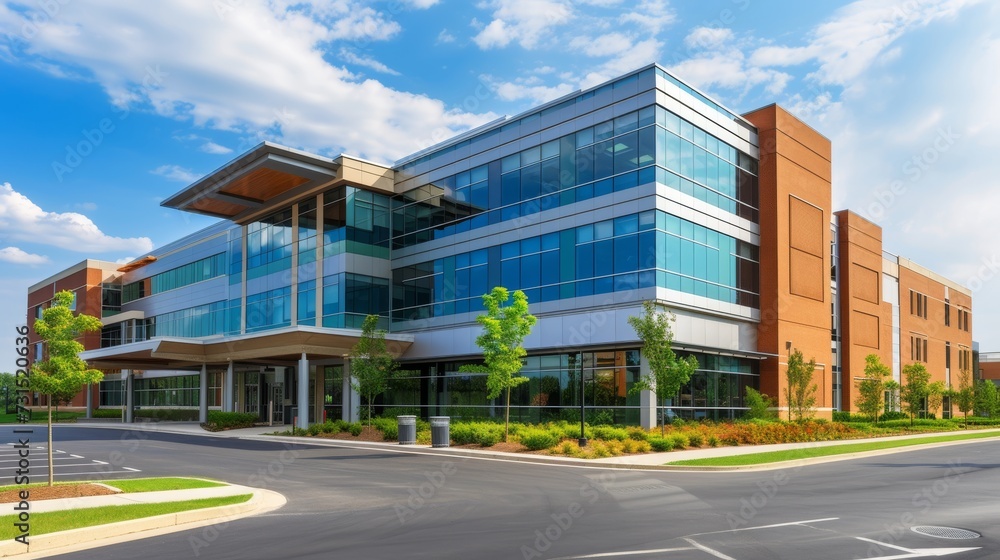 Modern Hospital Building