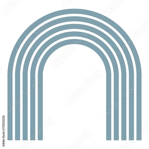 arch tunnel geometric shape