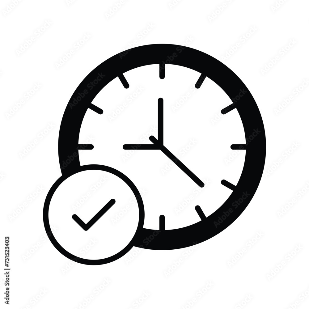 clock icon vector stock illustration clock icon vector stock illustration