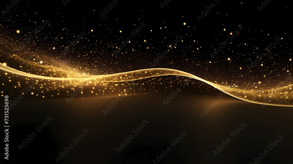 3D golden luxury elements for award ceremony background and podium