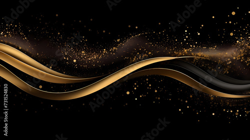 3D golden luxury elements for award ceremony background and podium