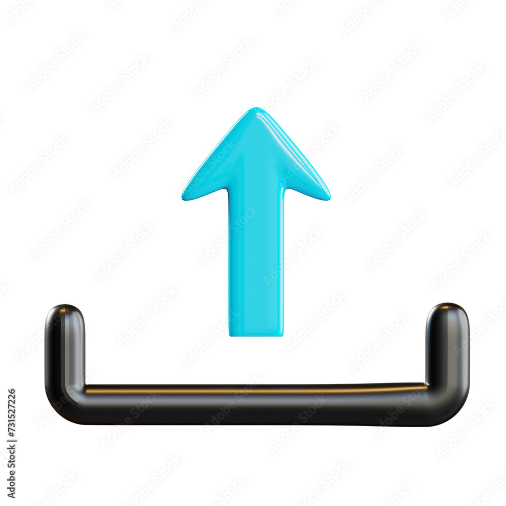 Upload 3d icon Upload 3d icon