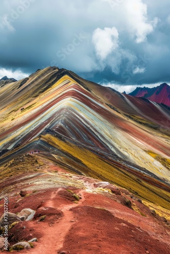 Vinicunca, also known as Rainbow Mountain - Peru photo