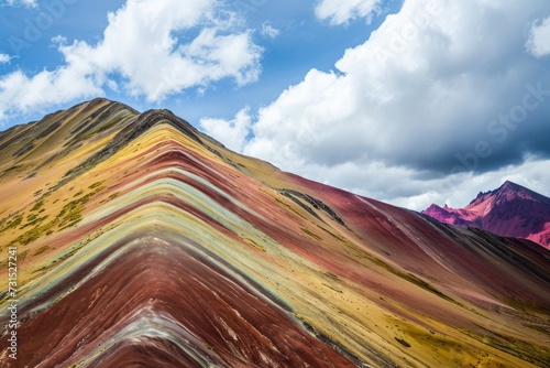 Vinicunca, also known as Rainbow Mountain - Peru photo