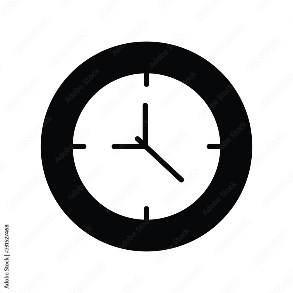 clock icon vector stock illustration clock icon vector stock illustration