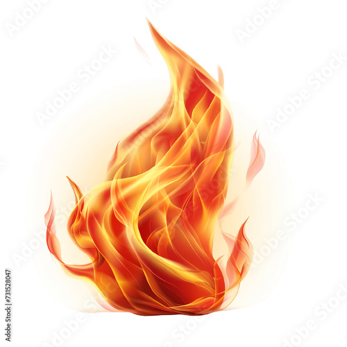 Realistic Image of Glowing Fire with Illuminated Surroundings, PNG Format, Isolated on a Transparent Background. Detailed Illustration Capturing the Fiery Brilliance and Dynamic Energy