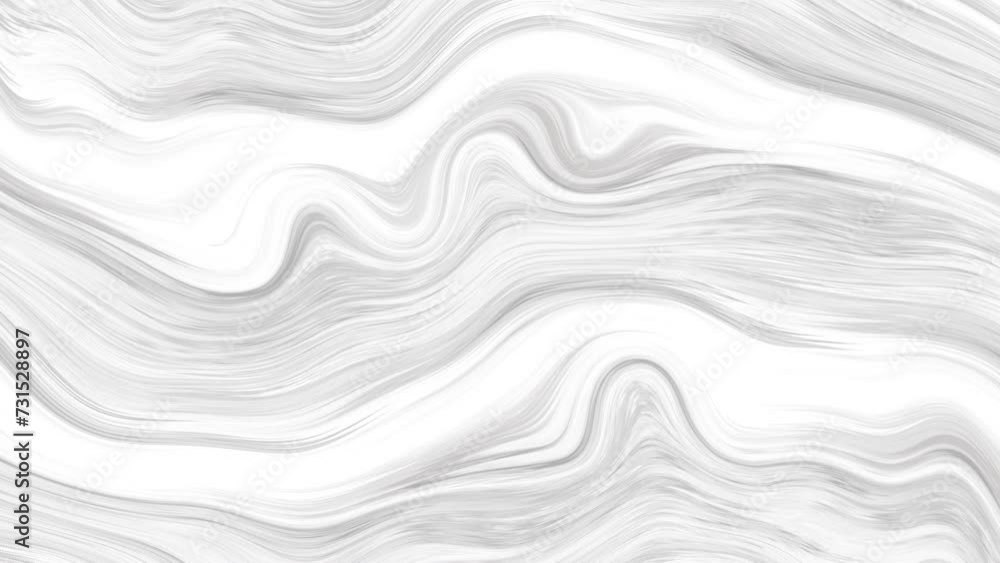 3d animation fluid white surface waving lines, liquid background, seamless loop 3d animation fluid white surface waving lines, liquid background, seamless loop