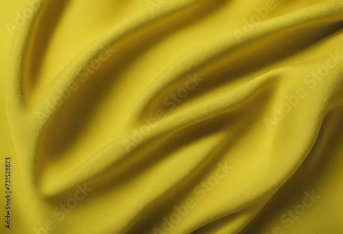 Luxury yellow satin fabric cloth abstract background, Red fabric texture background.