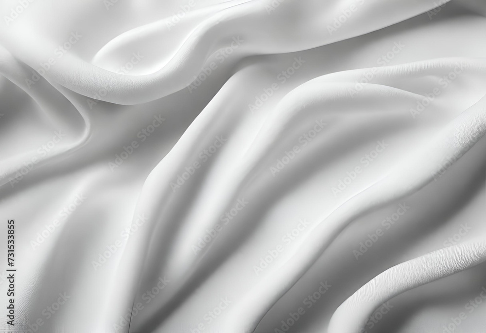 Fototapeta premium Abstract smooth elegant white fabric silk texture soft background