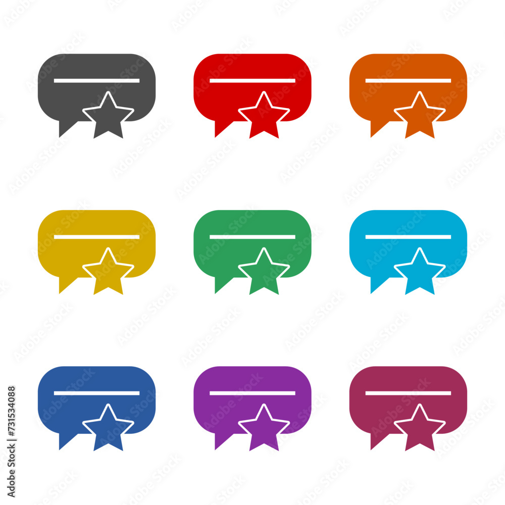 Feedback icon isolated on white background. Set icons colorful Feedback icon isolated on white background. Set icons colorful