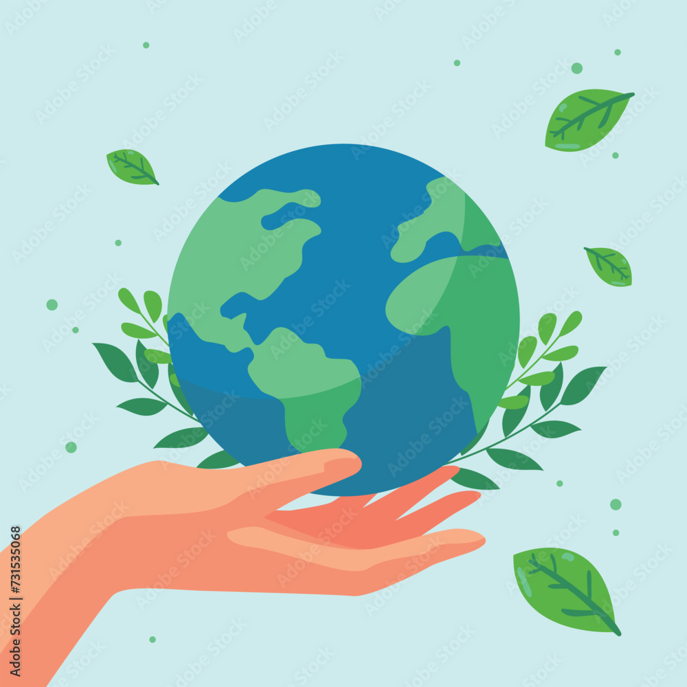 green earth vector flat design green earth vector flat design