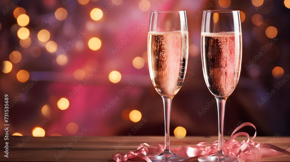 Festive Bubbly Cheers: an Elegant Flute for Holiday Celebration and New Year's Party.Generative AI Festive Bubbly Cheers: an Elegant Flute for Holiday Celebration and New Year's Party.Generative AI