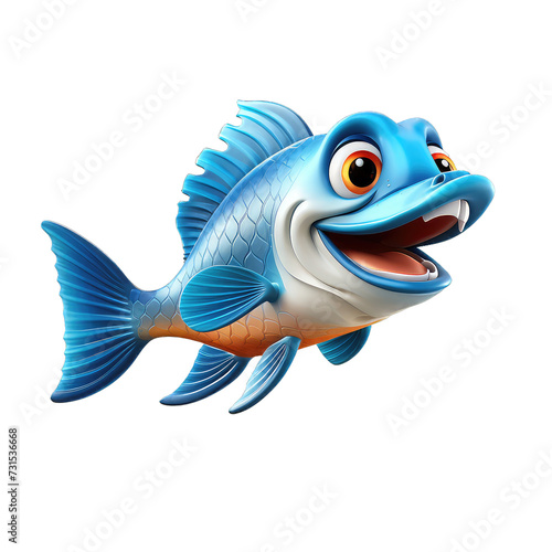 Dartfish cartoon character on Transparent Background © Transparent-World