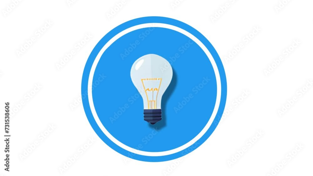 idea Icon of nice animated for your videos easy to use with Transparent Background idea Icon of nice animated for your videos easy to use with Transparent Background
