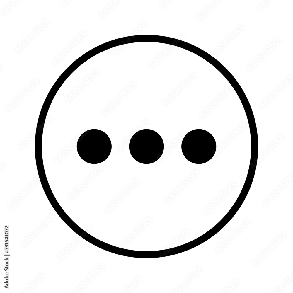 Fototapeta premium Vector solid black icon for etc