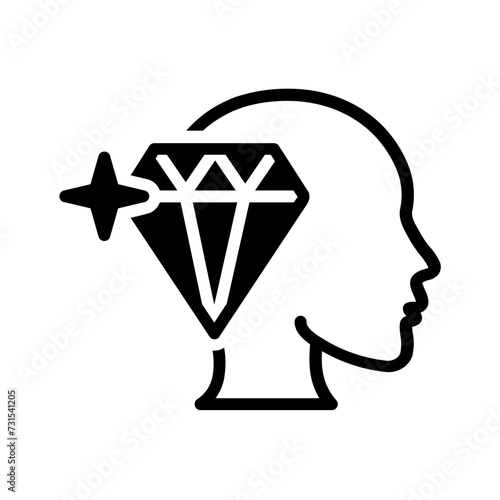 Photos Vector solid black icon for clarity