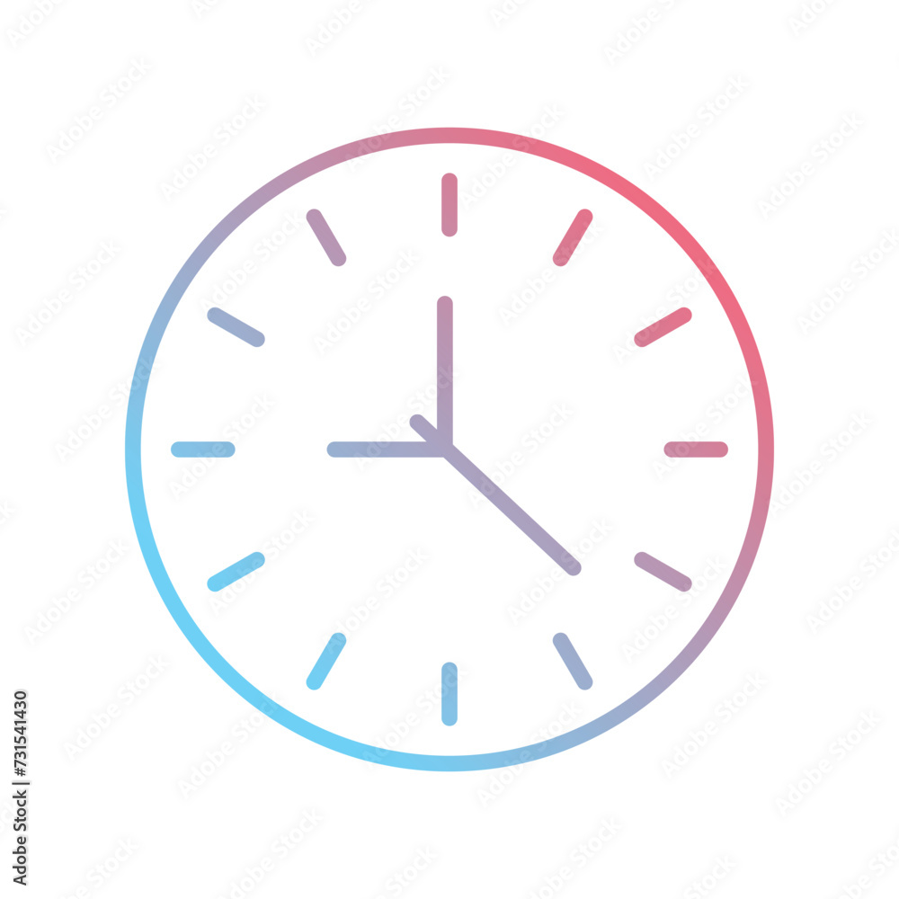 clock icon vector stock illustration clock icon vector stock illustration