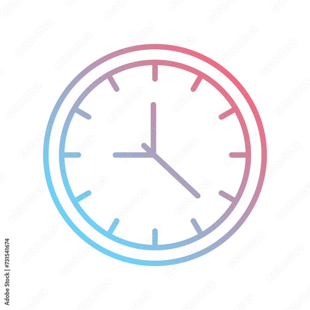 clock icon vector stock illustration clock icon vector stock illustration