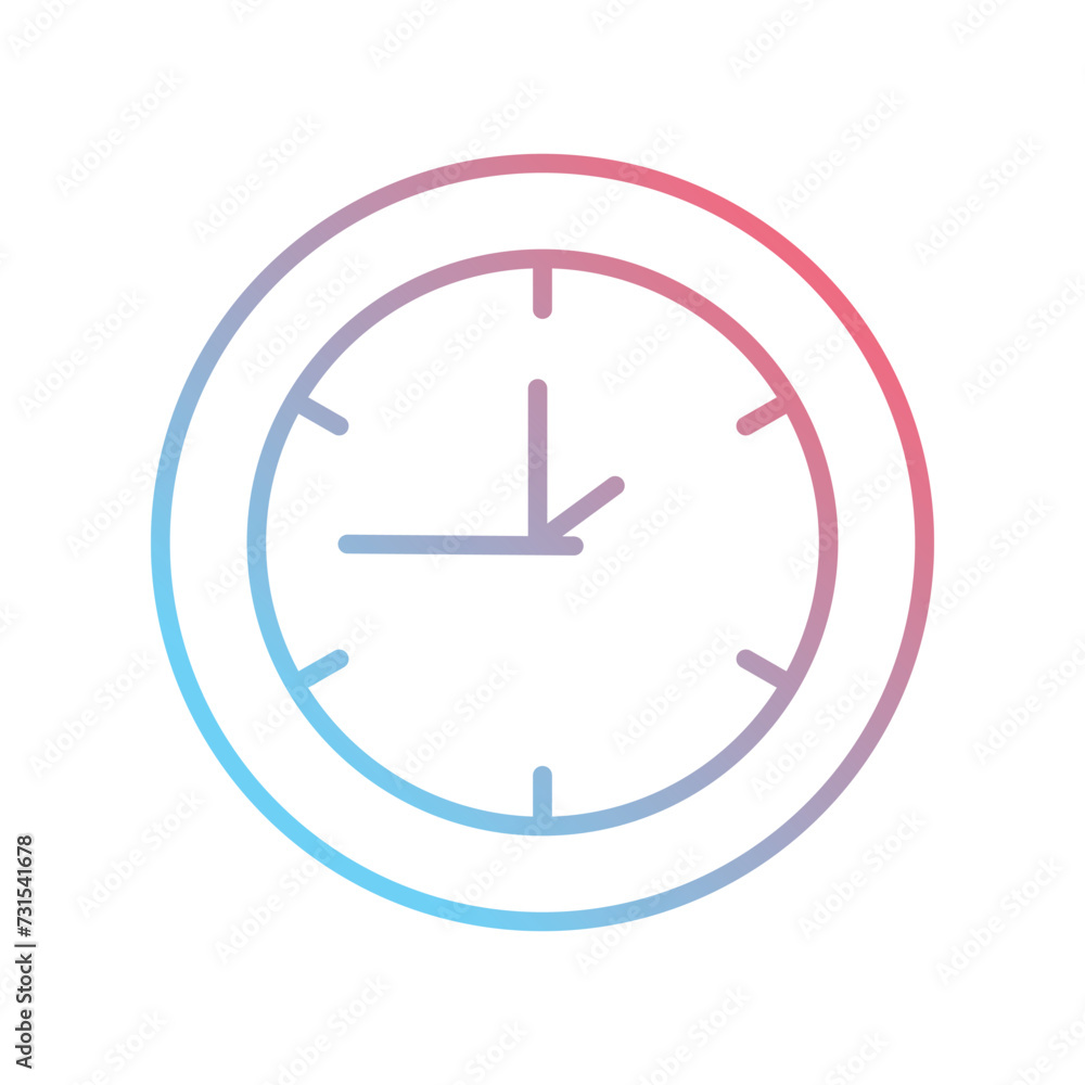 clock icon vector stock illustration clock icon vector stock illustration