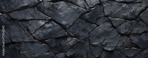 Dark detailed stone wall texture Generative Ai