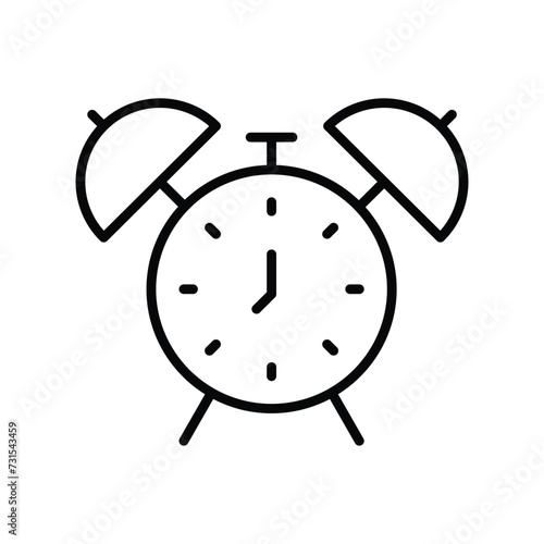 clock icon vector stock illustration 