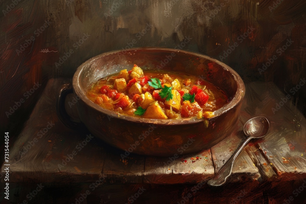 Menudo . Mexican food . Food background 