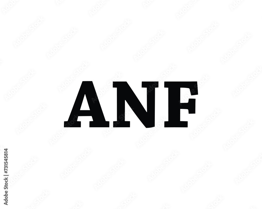 ANF Logo design vector template ANF Logo design vector template