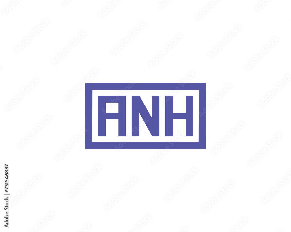 ANH logo design vector template ANH logo design vector template