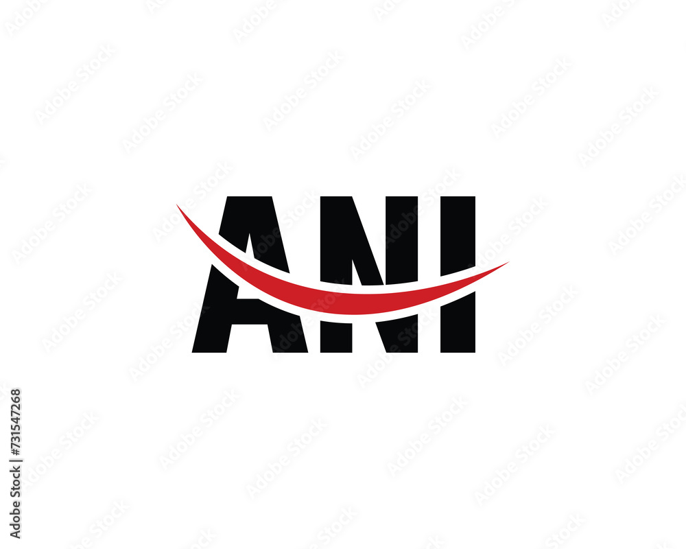 ANI logo design vector template ANI logo design vector template