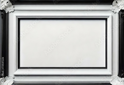 white frame on wall