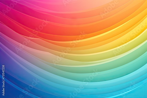 Sleek Rainbow Curves with Smooth Gradient and Modern Design